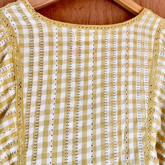 Max Studio Yellow Plaid Mini Dress - Picture 12 of 12